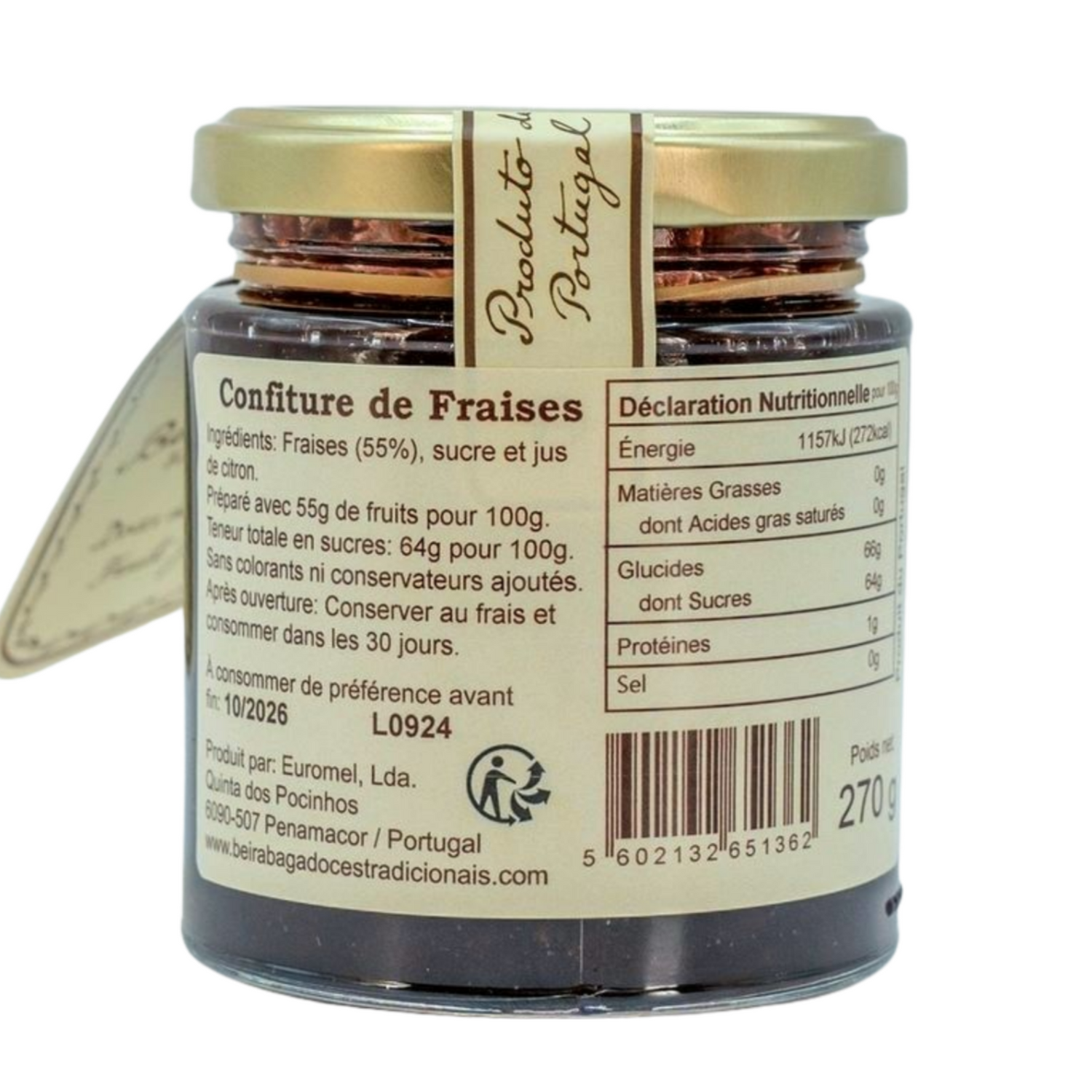 Confiture de fraise (270g)