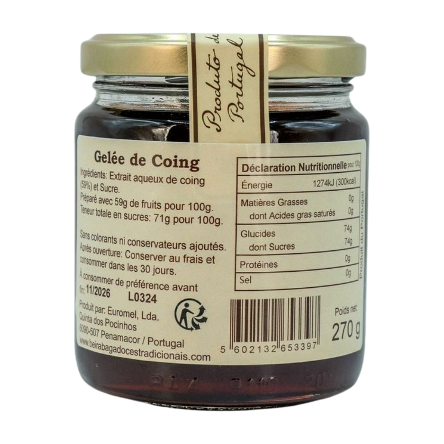 Gelée de coing (270g) - by BEIRABAGA
