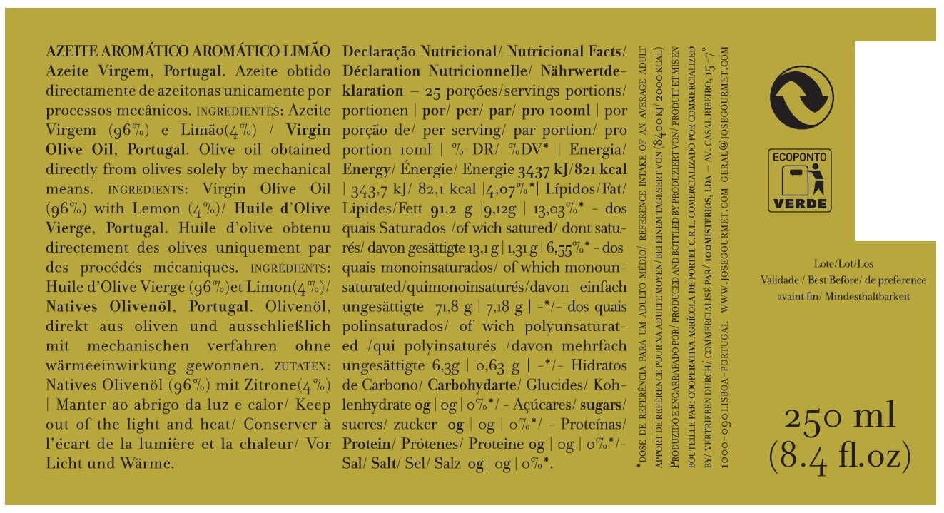 Huile d'olive au citron 250ml 4